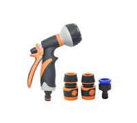 Pistola ad Acqua a Pressione Portatile da 1 Pezzo for la Pulizia di autolavaggi, ugello for Tubo da Giardino, Pistola ad Acqua con Schiuma(B x 1I2 Hose)