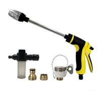 Pistola ad acqua ad alta pressione con testa elettrolitica e rotazione di 360 gradi per lavaggio auto pulizia giardino colore giallo (giallo)