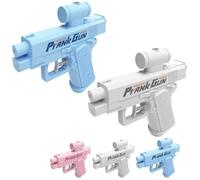 Pistola ad acqua bidirezionale for scherzi - La pistola ad acqua a doppia azione spruzza avanti e indietro for una sorpresa divertente, risate all'aperto e il massimo divertimento con le battaglie d'a