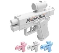 Pistola ad acqua bidirezionale for scherzi - La pistola ad acqua a doppia azione spruzza avanti e indietro for una sorpresa divertente, risate all'aperto e il massimo divertimento con le battaglie d'a