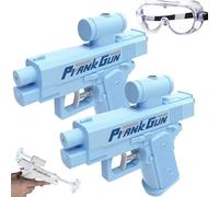 Pistola ad acqua bidirezionale per scherzi, pistola per scherzi, giocattolo per scherzi, doppio problema, le pistole ad acqua per scherzi possono spruzzare da davanti e da dietro (C)
