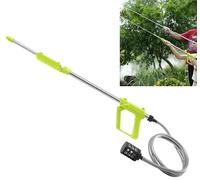 Pistola ad acqua da 70 cm, materiale in acciaio inox, gioco interattivo per genitori e bambini, con una portata fino a 17 metri, giocattolo ad acqua per esterni, adatto per parchi acquatici/piscine