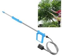 Pistola ad acqua da 70 cm, materiale in acciaio inox, gioco interattivo per genitori e bambini, con una portata fino a 17 metri, giocattolo ad acqua per esterni, adatto per parchi acquatici/piscine