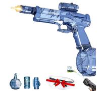 Pistola ad acqua elettrica for adulti, Battle Blaster, pistola ad acqua ad alte prestazioni e grande capacità, pistole ad acqua elettriche automatiche manuali con due modalità, gittata 28-32 piedi(Blu
