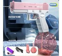 Pistola ad Acqua Elettrica per Bambini e Adulti Automatica Rosa Blu Sicura Gioco