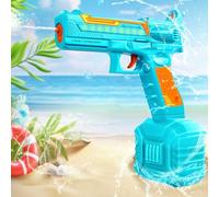 Pistola ad Acqua Elettrica, Pistole Giocattolo ad Acqua 32FT Super potente, Alta Capacità Fucile ad Acqua Elettrico Elettriche Giocattolo per Bambini e Adulti Giardino Piscina Spiaggia(Blu)