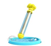 Pistola ad acqua estraibile per bambini con effetto fuochi d'artificio - Gioco acquatico estivo per esterni con spruzzatore, pistola per giochi d'acqua per spiaggia, piscina e rafting (Yellow-C)