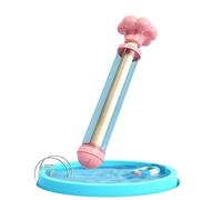 Pistola ad acqua estraibile per bambini con effetto fuochi d'artificio - Gioco acquatico estivo per esterni con spruzzatore, pistola per giochi d'acqua per spiaggia, piscina e rafting (Pink-A)