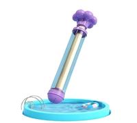 Pistola ad acqua estraibile per bambini con effetto fuochi d'artificio - Gioco acquatico estivo per esterni con spruzzatore, pistola per giochi d'acqua per spiaggia, piscina e rafting (Purple-A)