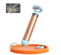 Pistola ad acqua estraibile per bambini con effetto fuochi d'artificio - Gioco acquatico estivo per esterni con spruzzatore, pistola per giochi d'acqua per spiaggia, piscina e rafting (Blue-B)