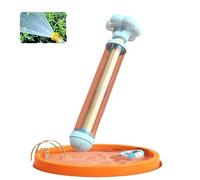 Pistola ad acqua estraibile per bambini con effetto fuochi d'artificio - Gioco acquatico estivo per esterni con spruzzatore, pistola per giochi d'acqua per spiaggia, piscina e rafting (Blue-A)