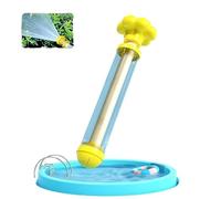 Pistola ad acqua estraibile per bambini con effetto fuochi d'artificio - Gioco acquatico estivo per esterni con spruzzatore, pistola per giochi d'acqua per spiaggia, piscina e rafting (Yellow-A)
