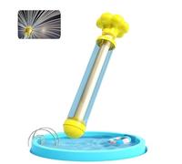 Pistola ad acqua estraibile per bambini con effetto fuochi d'artificio - Gioco acquatico estivo per esterni con spruzzatore, pistola per giochi d'acqua per spiaggia, piscina e rafting (Yellow-B)