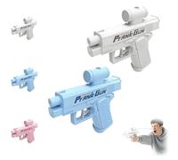 Pistola ad acqua for scherzi, nuova pistola ad acqua for scherzi del 2025, spruzza da davanti e da dietro, pistola ad acqua invertita, for gli amanti degli scherzi(Blue+White)