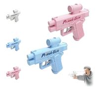 Pistola ad acqua for scherzi, nuova pistola ad acqua for scherzi del 2025, spruzza da davanti e da dietro, pistola ad acqua invertita, for gli amanti degli scherzi(Pink+Blue)