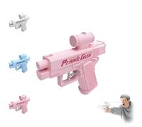 Pistola ad acqua for scherzi, nuova pistola ad acqua for scherzi del 2025, spruzza da davanti e da dietro, pistola ad acqua invertita, for gli amanti degli scherzi(Pink)