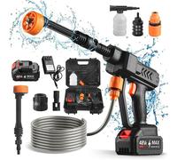 Pistola ad acqua per auto pulita ad alta pressione 6 in 1 30000 giri/min mitragliatrice per pittura 30000 RPM With 1 battery