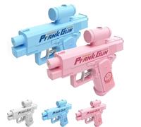 Pistola Ad Acqua per Ripieni, Pistola Ad Acqua Bidirezionale Compulsiva, Spruzzo Migliorato per Scuola E Ufficio, Suggerimento per Gli Amanti Di Ripieno(Blue+Pink)