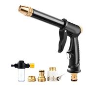 Pistola Ad Acqua Portatile Alta Pressione For La Pulizia Del'autolavaggio Macchina For Irrigazione Da Giardino Ugello For Tubo Flessibile Sprinkler Filo In Schiuma Connettore Rapido Facile Da Usare(D)