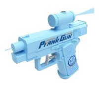 Pistola ad acqua scherzo, pistola a spruzzo per scherzi davanti e dietro, pistola ad acqua bidirezionale scherzo, blaster ad acqua scherzo inverso per il massimo divertimento (blu)