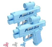 Pistola Ad Acqua Scherzosa Che Spara Allindietro Piccole Pistole Realistiche Per Scherzi Giocattolo Bidirezionale Creative Al Contrario Da Davanti E Dietro Regalo Divertente Feste(2*Blue)