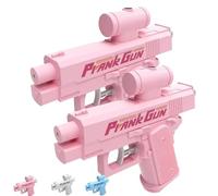 Pistola Ad Acqua Scherzosa Che Spara Allindietro Piccole Pistole Realistiche Per Scherzi Giocattolo Bidirezionale Creative Al Contrario Da Davanti E Dietro Regalo Divertente Feste(2*Pink)