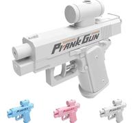 Pistola Ad Acqua Scherzosa Che Spara Allindietro Piccole Pistole Realistiche Per Scherzi Giocattolo Bidirezionale Creative Al Contrario Da Davanti E Dietro Regalo Divertente Feste(1*White)