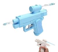 Pistola ad acqua scherzosa, doppi ugelli spray davanti e dietro, giocattolo da battaglia scherzoso per interni/esterni, regali di novità ideali per la famiglia di amici compagni di classe (Blu)