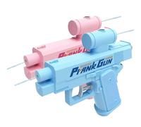 Pistola Ad Acqua Scherzosa, Pistola Ad Acqua Bidirezionale Compulsiva, Pistole Ad Acqua Invertite Che Spruzzano Da Davanti E Da Dietro (Blu+Rosa)