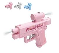 Pistola Ad Acqua Scherzosa, Pistola Ad Acqua Bidirezionale Compulsiva, Pistole Ad Acqua Invertite Che Spruzzano Da Davanti E Da Dietro, Gioco Di Forniture Scolastiche, Regalo Originale Ideale(Pink)