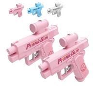 Pistola ad acqua scherzosa, pistola ad acqua inversa, pistole ad acqua bidirezionali compulsive, idee for scherzi divertenti, regali originali ideali for amici, compagni di classe e famiglie.(2 Pink)