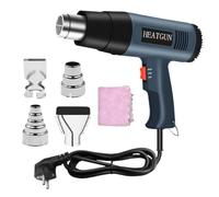 Pistola Ad Aria Calda 2 Temperature Regolabili 2000 W Riscaldamento Rapido | Ugelli per strumento termorestringente portatile Covering Film Fari Riscaldamento Casa Progetti