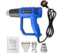 Pistola ad aria calda con pistola termica elettrica da 2000 W, 300 ℃ e 600 ℃ , 300-500 l/min, 3 ugelli, riscaldamento 1,5 s, per spelare la vernice restringente
