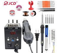 Pistola ad aria calda JCD 858D BGA stazione di saldatura per rilavorazione pistola termica 220V 700W asciugacapelli per saldatura SMD SMT Set di strumenti di riparazione per saldatura
