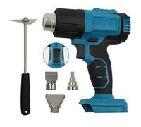 Pistola ad aria calda senza fili 350 W - Compatibile con batteria Makita 18 V 86-1022℉ soffiatore ad aria calda per fai da te, con 3 ugelli e raschietto, senza batteria