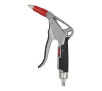 Pistola ad aria compressa/liquido regolabile, POM, Temp. Max. 60 °C, PN max. 16 bar, Nipplo con connettore per frizione ad acqua.
