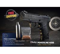 PISTOLA AD ARIA PISTOLA DAISY POWERLINE 426 4,5 mm acciaio BBs 3J CO2 +...