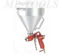 PISTOLA AEROGRAFO AD ARIA SERBATOIO ALLUMINIO INTONACO VERNICE 5lt 4,6,8mm