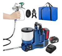 Pistola Airless Professionale, 6 Velocità Regolabili, Serbatoio Da 2,5 L, Copertura Completa A 360° E Portata Elevata, Spruzzo Rapido Per Pittura Fai-da-te E Professionale(2 Batterys)