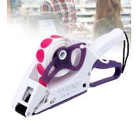 Pistola applicatore di etichette palmare - Macchina automatica per adesivi con codici a barre per etichettatura efficiente dei prezzi nei supermercati, ideale per bottiglie rotonde, scatole ed