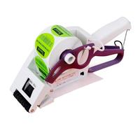 Pistola applicatore di etichette portatile per bottiglie rotonde e scatole, etichettatrice portatile per adesivi con larghezza regolabile per l'applicazione di codici a barre