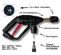 Pistola Aria Compressa per Parkside U. A. & 5 IN 1 Ugello Rapido Clic Adattatore