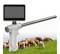 Pistola artificiale per inseminazione bovina, kit di allevamento veterinario con schermo LCD, strumenti di inseminazione visiva per l'allevamento del bestiame