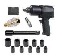Pistola avvitatore pneumatico ad aria 650Nn 1/2" con 10 bussole valigetta 88797