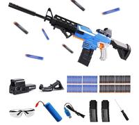 Pistola Blaster a Lancio di Proiettili,con 100 Freccette,2 Caricatori da 12 Dardi,Pistola Giocattolo in Schiuma,Giochi di Tiro per Bambini,Giocattoli per 6+ Bambini.