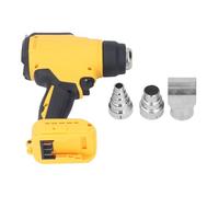 Pistola cal a cor di calore aria cal pistola portatile ricaricabile rapido ricaricabile 30 ℃ a 550 ℃ con display a LED 3 ugelli 300 W per batterie a ioni di litio 18 V fai te.