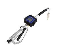 Pistola Carburante Ugello Rifornimento con Flussometro Digitale, Pistola Benzina Con Misuratore di Portata a Lubrificante per Olio Combustibile