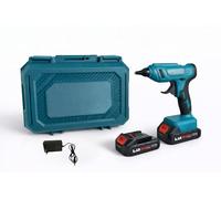 Pistola Colla a Caldo a Batteria 36V 2000W Termocollante Ricaricabile Riscaldamento Rapido con Doppia Batteria Stick 11mm per Fai da Te e Riparazioni