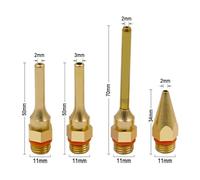 Pistola Colla a Caldo, Accessori for pistola for colla a caldo Ullo in rame puro Ullo for pistola for colla Ullo lungo anti-perdite Strumento adesivo universale Strumento for bocca Sol(70x2.0mm)