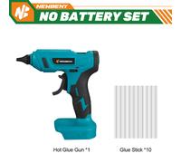 Pistola Colla a Caldo Con 10 Stick Elettrica Pistola Incollatrice per Bricolage